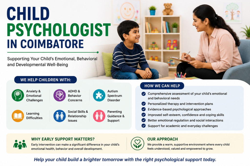 Child Psychologist In Coimbatore: Supporting Your Child’s Emotional and Behavioral Well-Being