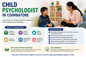 Child Psychologist In Coimbatore: Supporting Your Child’s Emotional and Behavioral Well-Being