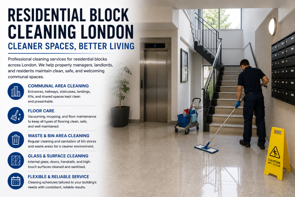 Residential Block Cleaning London – Professional Cleaning for Communal Properties