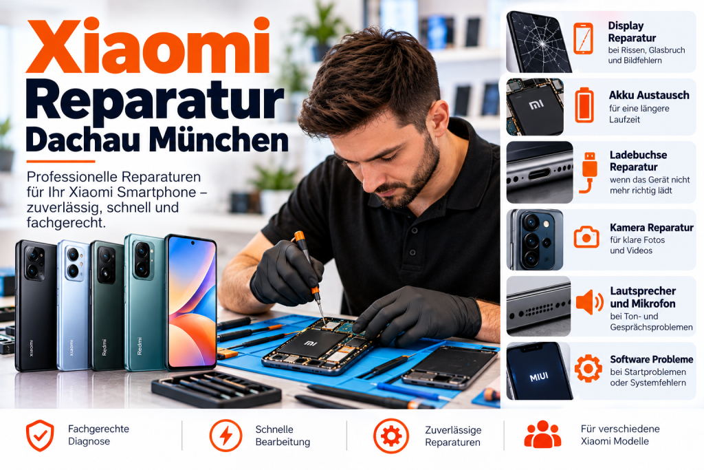 Xiaomi Reparatur Dachau München – Professionelle Hilfe für Ihr Xiaomi Smartphone